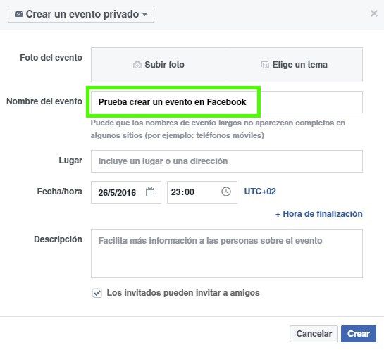 Crear un evento de Facebook - Fran Bravo Gestión de Presencia en Internet - Social Media - Redes Sociales - Community - Blog - Blogger - Villena - Alicante