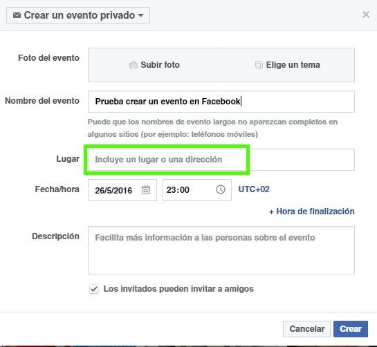 Crear un evento de Facebook - Fran Bravo Gestión de Presencia en Internet - Social Media - Redes Sociales - Community - Blog - Blogger - Villena - Alicante