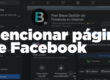 Imagen donde se ven los pasos para mencionar una pagina de Facebook. mencionar pagina de facebook, redes sociales villena, blog villena, facebook villena, instagram villena, google villena