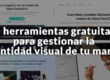 Foto de las portadas de las 5 páginas. 5 herramientas gratuitas para gestionar la identidad visual de tu marca, marca, aplicacion, design evo, flex clip, unsplash, prezi, noun project, fran bravo, redes sociales, villena, alicante